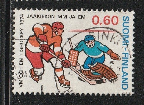 Verenigd Europa 1974 - Finland - W.K IJshockey, Ophalen, Gestempeld, Sport