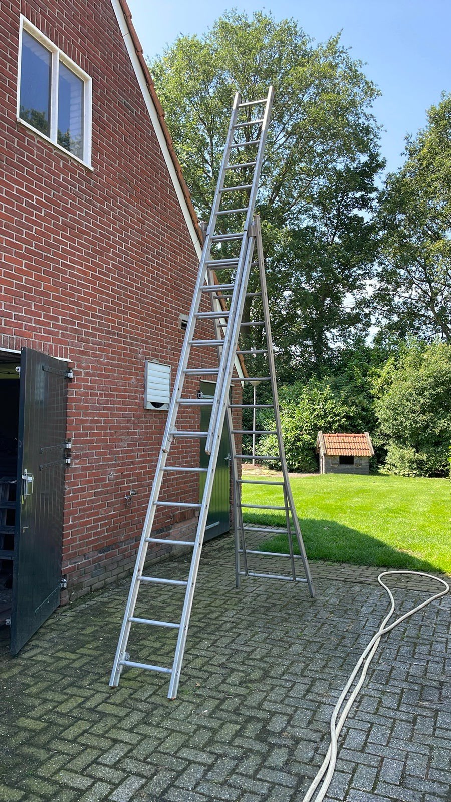 3delige ladder 3x14 sporten, Ophalen, Gebruikt, 4 meter of meer