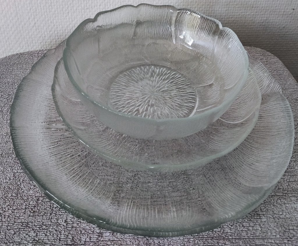 Arcoroc Fleur / Sunflower / Bloem, Ophalen of Verzenden, Zo goed als nieuw, Glas, Overige stijlen