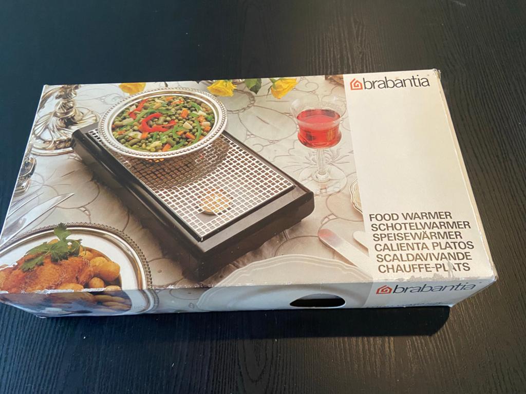 Warmhoudplaat brabantia op waxinelichtjes, Witgoed en Apparatuur, 3 kookzones of minder, Ophalen of Verzenden, Zo goed als nieuw