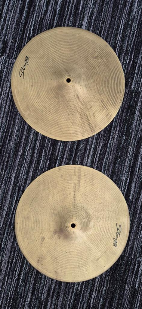 Stagg Hi-Hat Cymbals - Gebruikt, Muziek en Instrumenten, Drumstellen en Slagwerk, Ophalen, Gebruikt, Overige merken