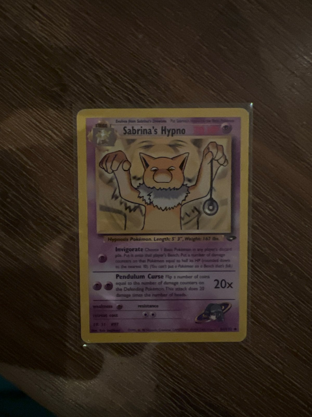 Sabrina's Hypno Pokémon kaart - Gym Heroes set, Ophalen of Verzenden, Zo goed als nieuw, Losse kaart