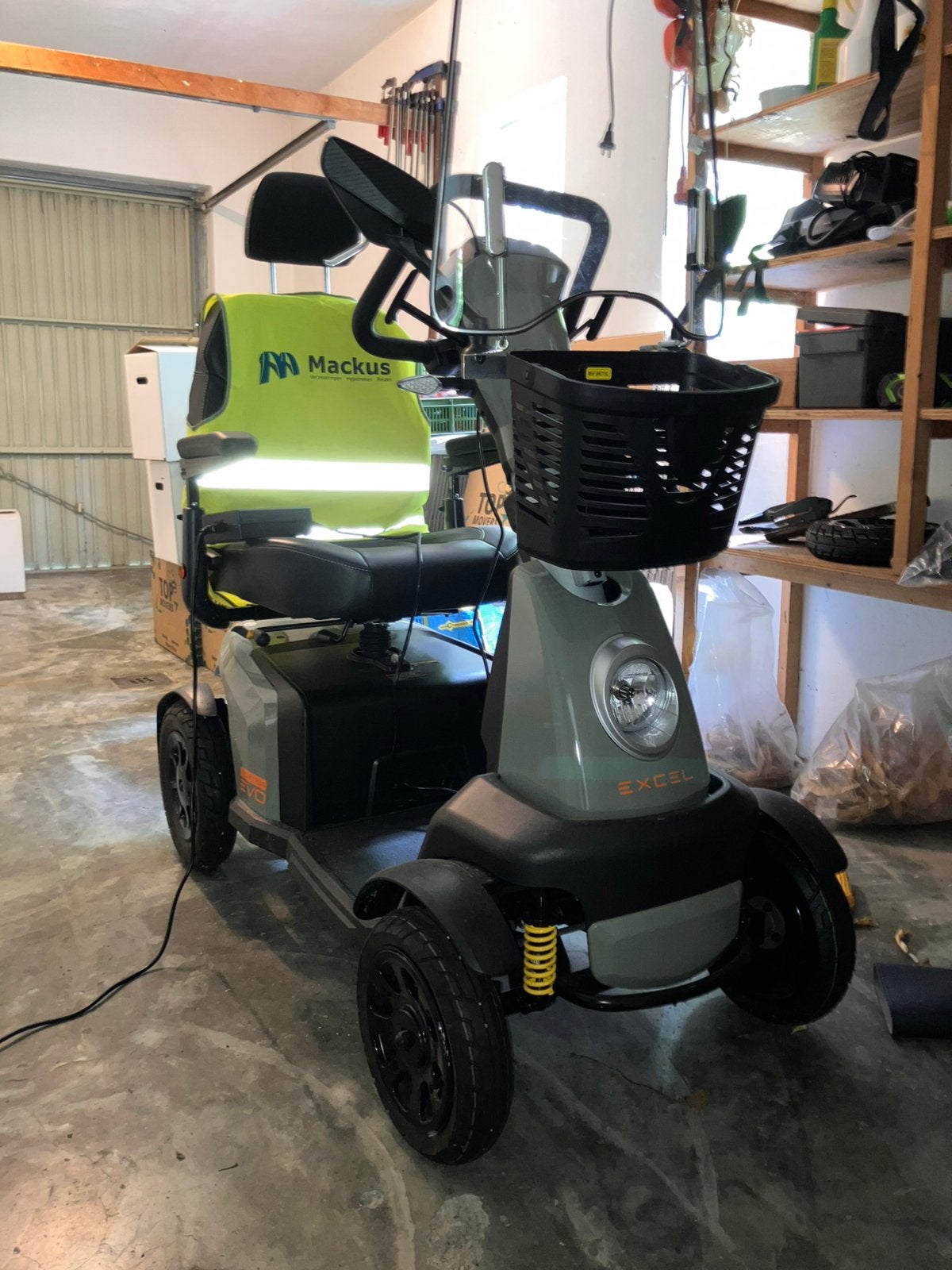 NIEUW! scootmobiel Excel Galaxy Plus Evo, Diversen, Brommobielen en Scootmobielen, Zo goed als nieuw, Excel, 46 km of meer, 16 km/u of meer