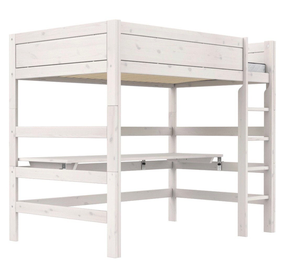 Lifetime hoogslaper met bureau, Ophalen, Gebruikt, Eenpersoons, 160 tot 180 cm