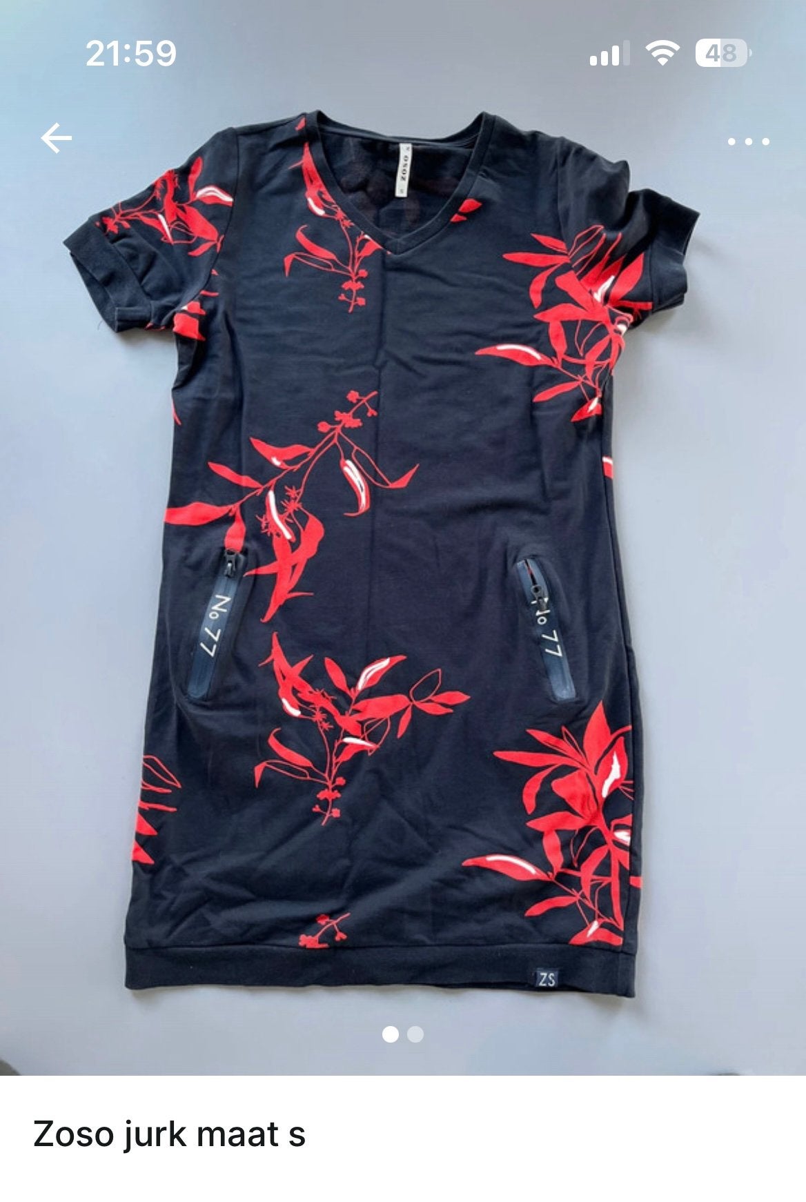 Zoso jurk maat s, blauw, Blauw, Ophalen of Verzenden, Zo goed als nieuw, Knielengte