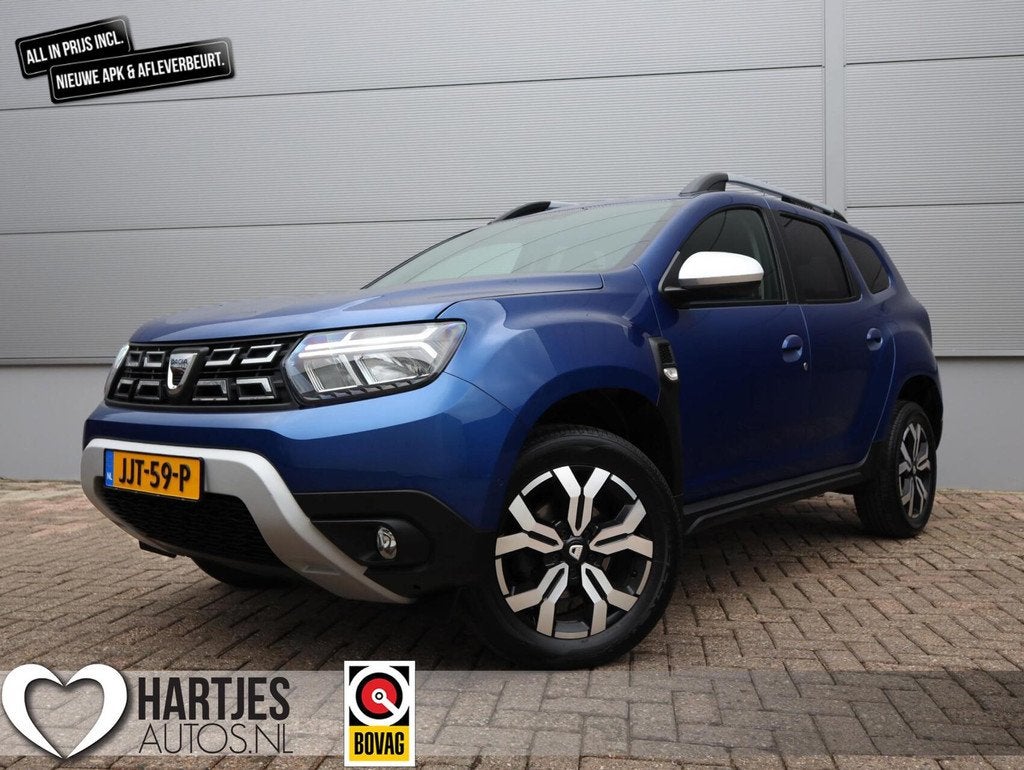 Dacia Duster 1.3 TCe 150pk Journey Automaat (Vol-Opties!), Gebruikt, 4 cilinders, Blauw, Origineel Nederlands