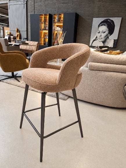 Kyoto barkruk in Stella Camel 09 voor €315,- per stuk, Draaibaar, 60 tot 90 cm, Nieuw, Ophalen of Verzenden