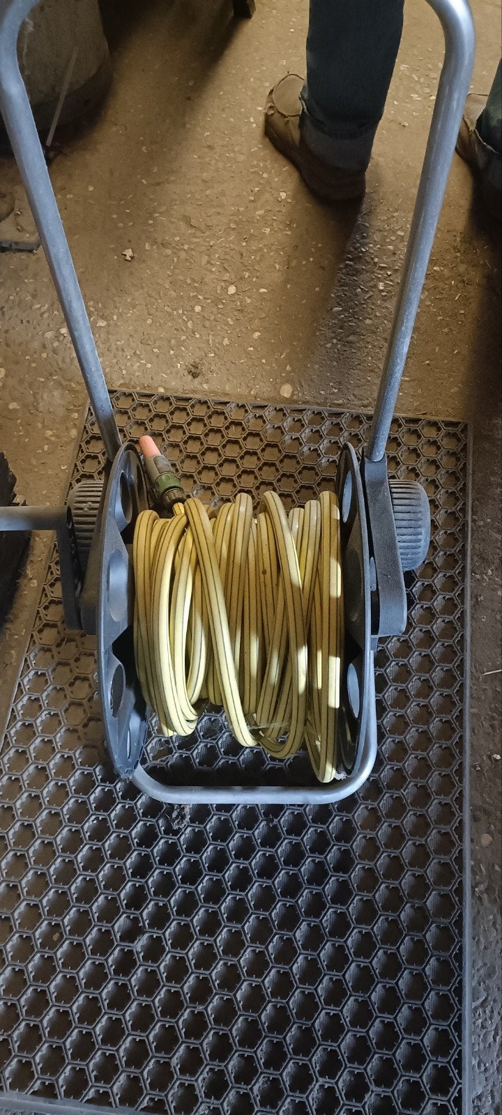 TUINSLAN OP HASPEL, Ophalen of Verzenden, Zo goed als nieuw, Tuinslanghaspel