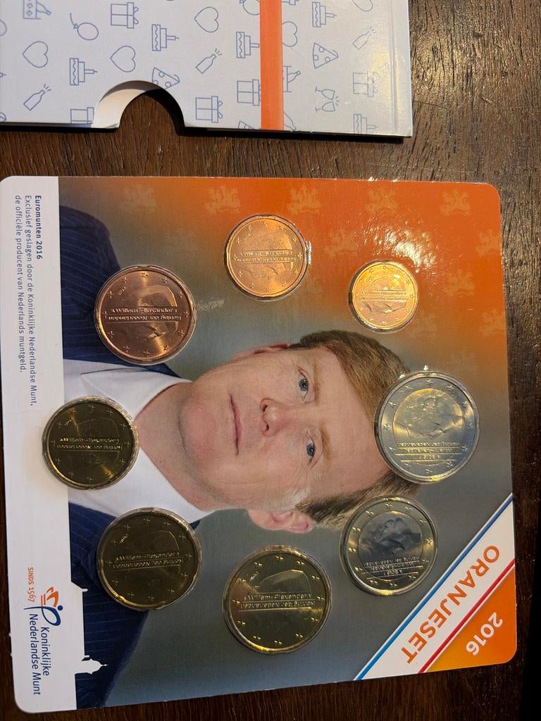 Oranjeset 2016: Koning Willem-Alexander en Koningin Máxima, Ophalen of Verzenden, Koningin Beatrix, Euro's, Setje