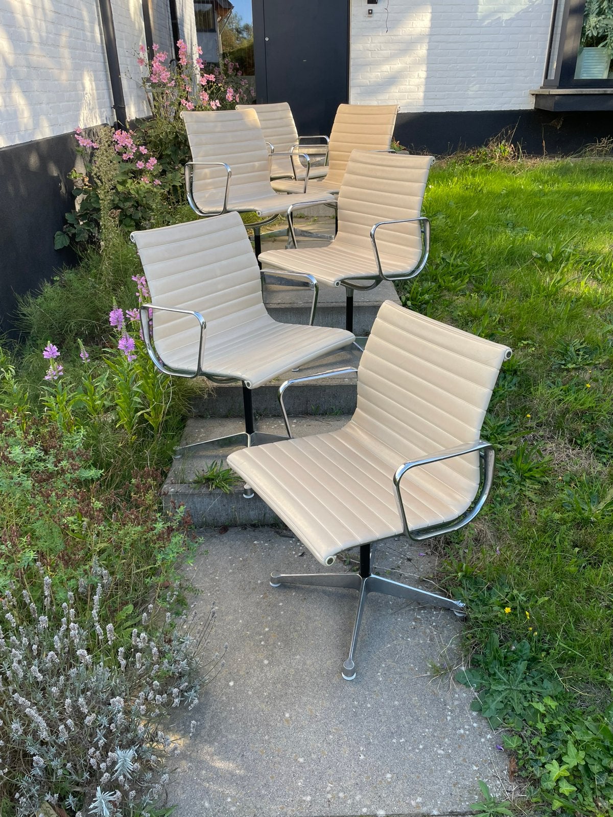 Eames - 6x Alu Group Chairs - 1st edition, Ophalen