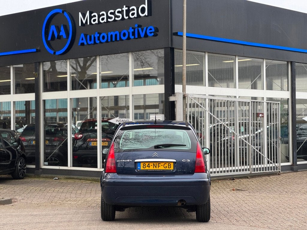 Citroen C3 1.4i Exclusive 5 drs airco cruis lage kms exclusi, Voorwielaandrijving, Startonderbreker, Stof, Blauw