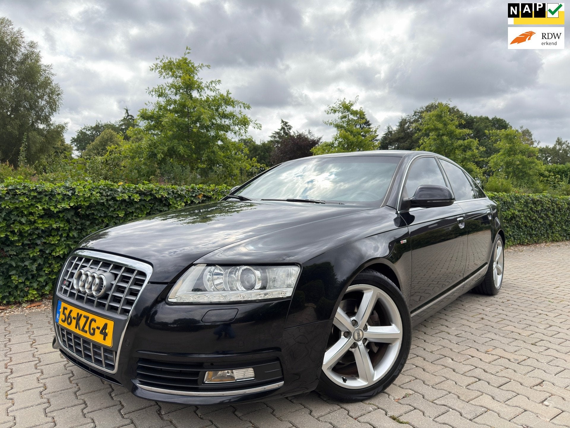 Audi A6 Limousine 2.0 TFSI S edition Automaat , S-Line , Cli, Euro 5, 1525 kg, Gebruikt, Zwart