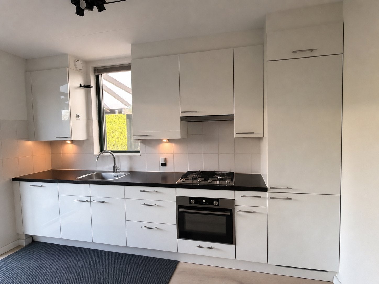 Witte keuken van merk Bruynzeel L 370 H 231 D 60, Ophalen, Gebruikt, Wit, Enkelwandige keuken
