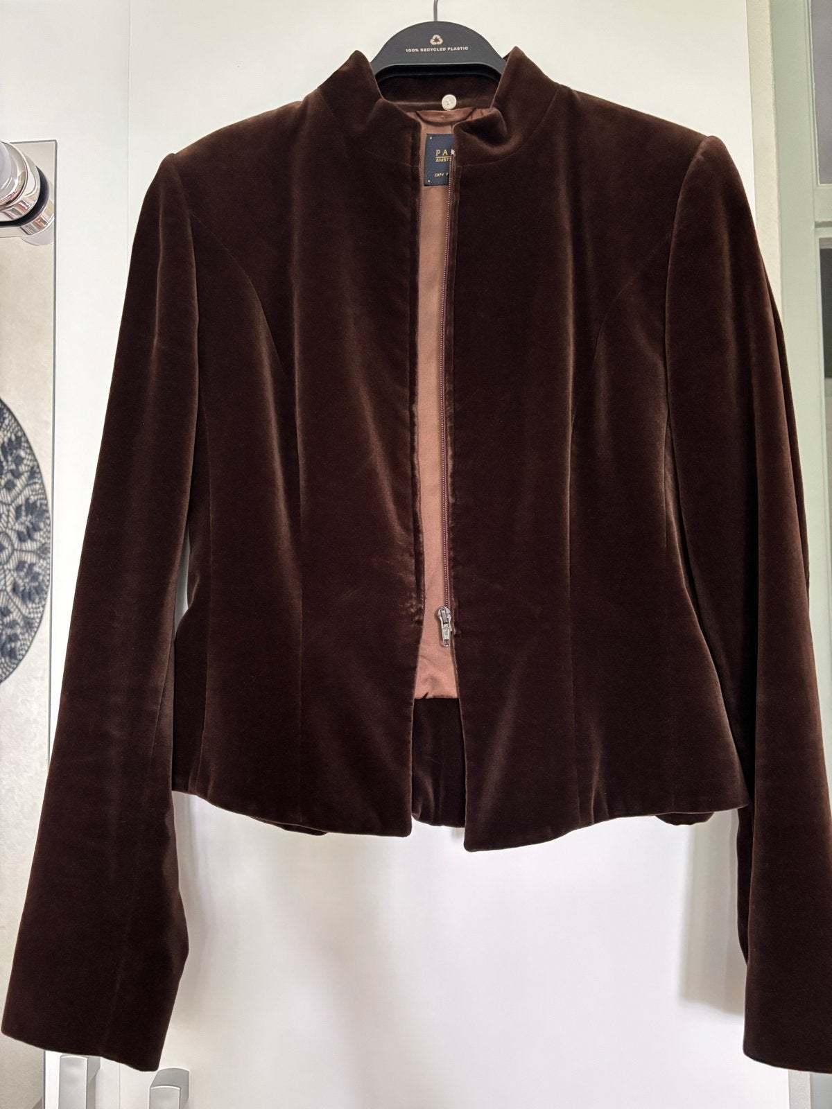 Pauw Amsterdam fluwelen jasje - Maat M, Kleding | Dames, Maat 38/40 (M), Bruin, Ophalen of Verzenden, Zo goed als nieuw