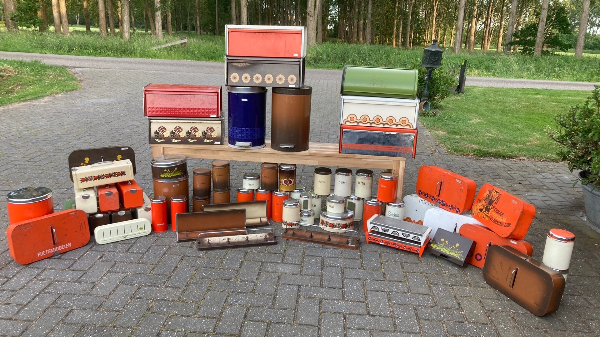 Brabantia vintage retro, Huis en Inrichting, Ophalen, Overige materialen, Gebruikt, Overige typen