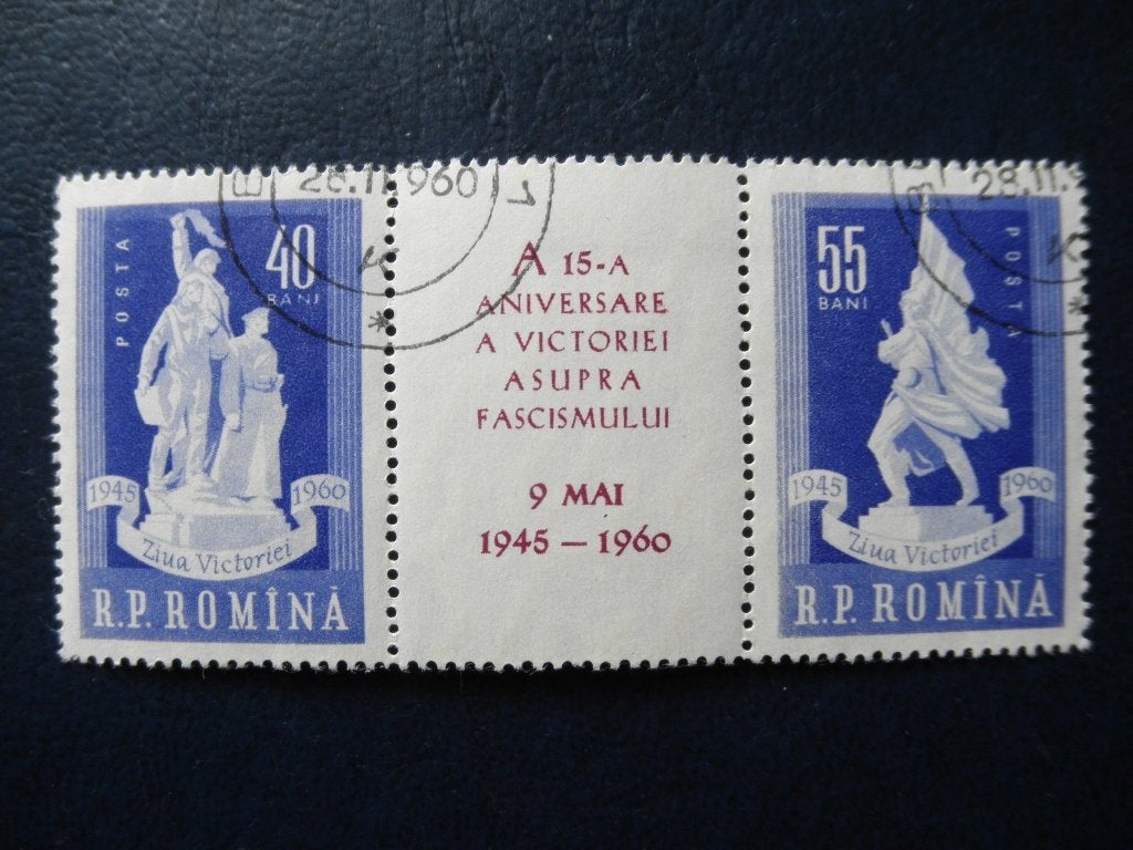 Postzegels Roemenië 1960 einde oorlog - cw. € 1,00 (1)., Ophalen of Verzenden, Overige landen, Gestempeld