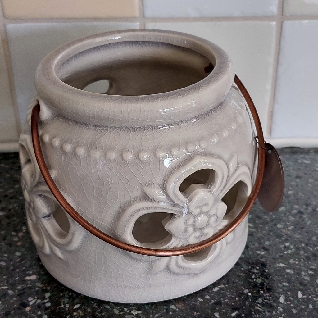 Riverdale windlichten - hurricanes grey 14 cm, Huis en Inrichting, Woonaccessoires | Kandelaars en Kaarsen, Ophalen of Verzenden
