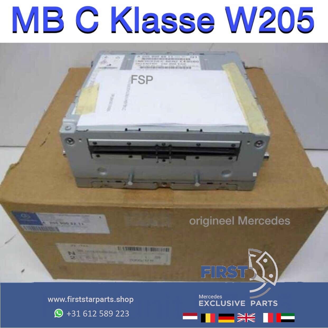 W205 NTG5 HEADUNIT Mercedes C Klasse NAVIGATIE RADIO systeem