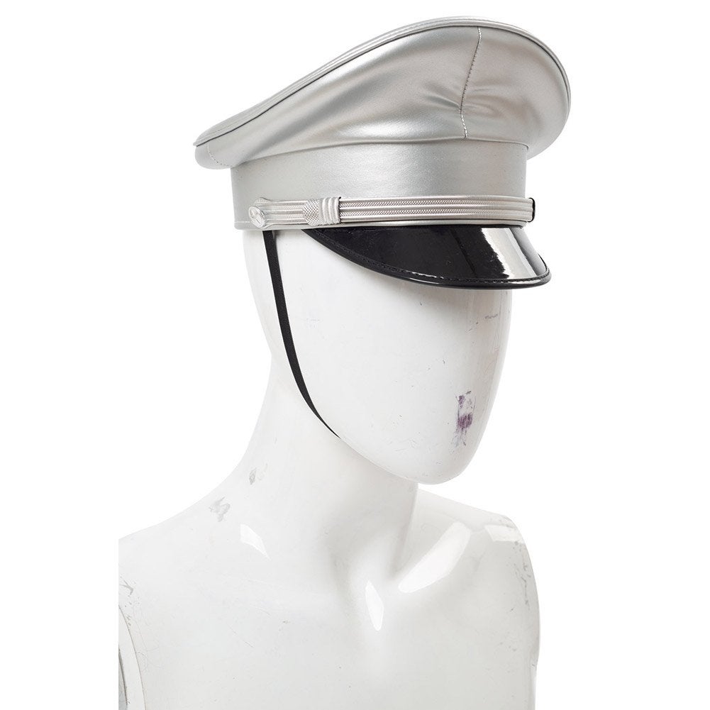 Zilveren nachtclub pet / heren dames gay militaire glimmende, Kleding | Heren, Verzenden, Nieuw, Pet
