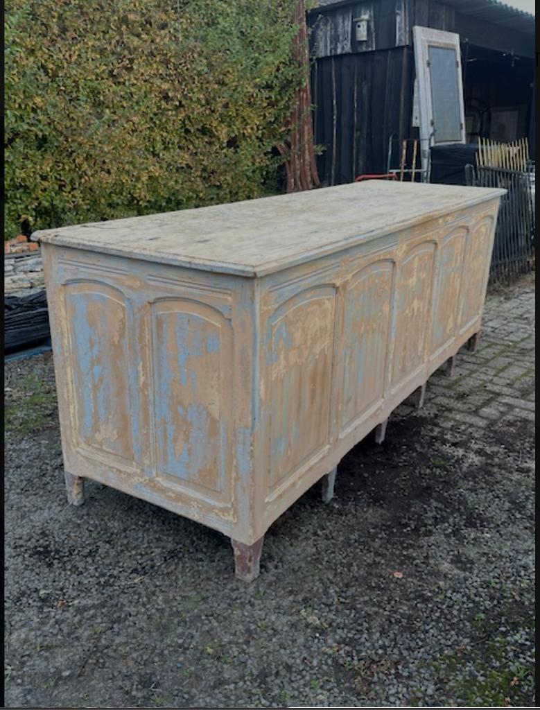 antieke balie oude toonbank winkelbalie keukeneiland, Ophalen of Verzenden, Gebruikt