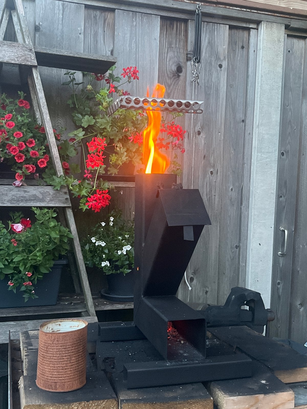 Rocket Stove - Efficiënte Outdoor Kookkachel, Ophalen of Verzenden, Nieuw, Vuurkorf