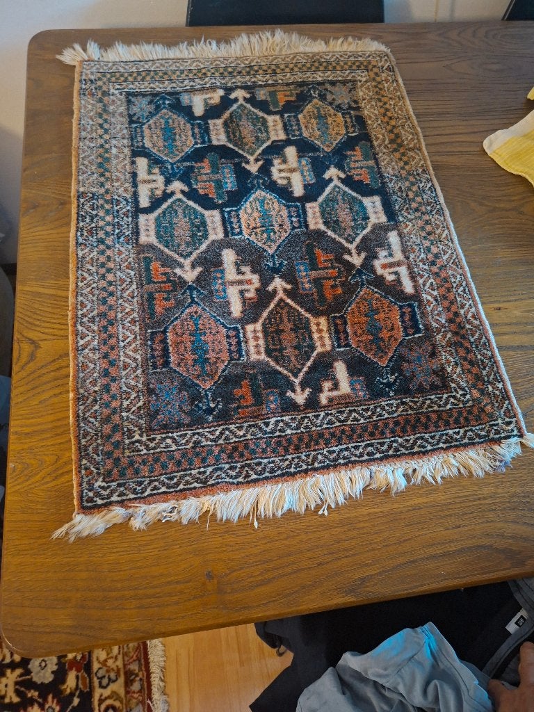 Handgeknoopte wollen tapijtjes 70x53., Ophalen of Verzenden, Gebruikt, Rechthoekig, 200 cm of meer