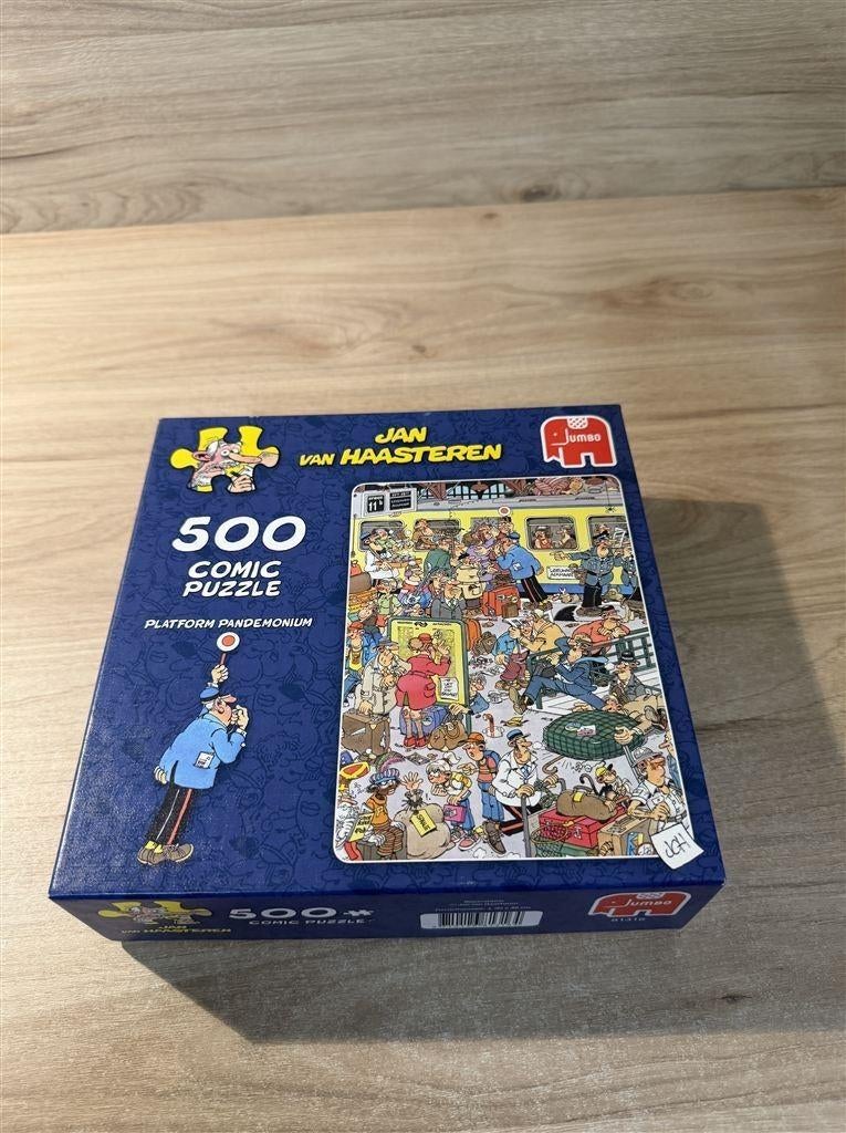 Jan van Haasteren - platform pandemonium - 500 stuks - s6318, Ophalen of Verzenden, 500 t/m 1500 stukjes, Zo goed als nieuw