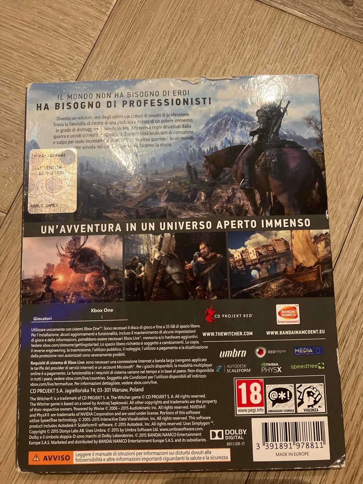 The Witcher 3: Wild Hunt - Xbox One (Inclusief Soundtrack), Vanaf 18 jaar, 1 speler, Ophalen of Verzenden, Zo goed als nieuw