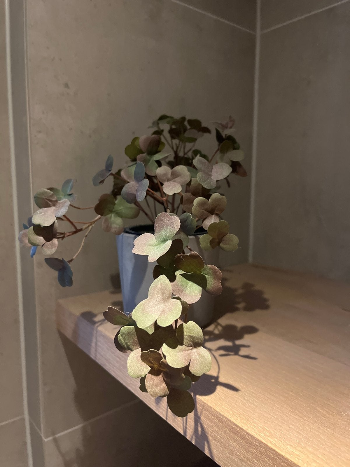 Kunstplantje klavertje vier in pot, Binnen, Kunstplant, Nieuw, Ophalen of Verzenden