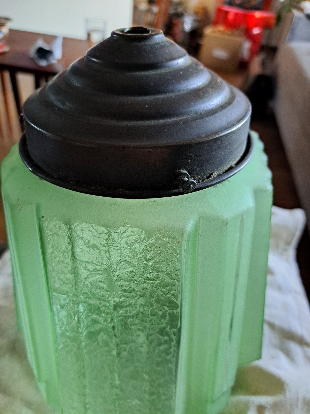 Art deco skyscraper lamp, Antiek en Kunst, Ophalen of Verzenden