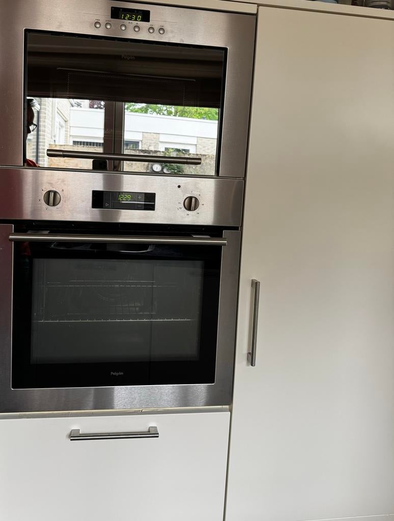 Inbouw koelkast, oven, magnetron, afzuigkap en kookplaat, Ophalen of Verzenden, Gebruikt, Zwart, Enkelwandige keuken