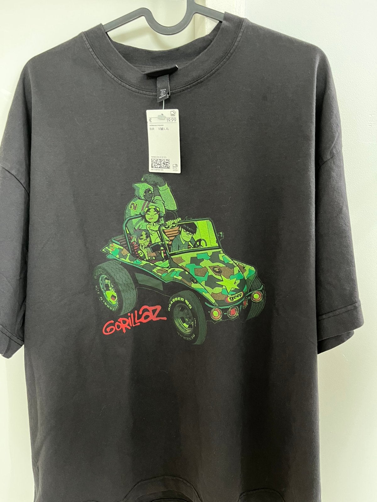 T-shirt (Gorillaz), Kleding | Heren, T-shirts, Verzenden, Zo goed als nieuw, Zwart