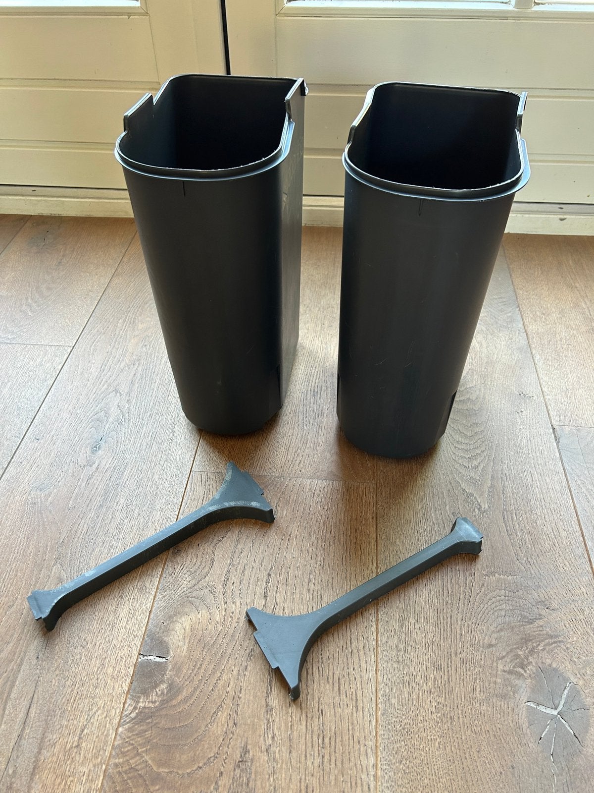 2x Brabantia Bo binnenemmer 11 liter + verdelers, Ophalen, Kunststof, Gebruikt, 5 – 50