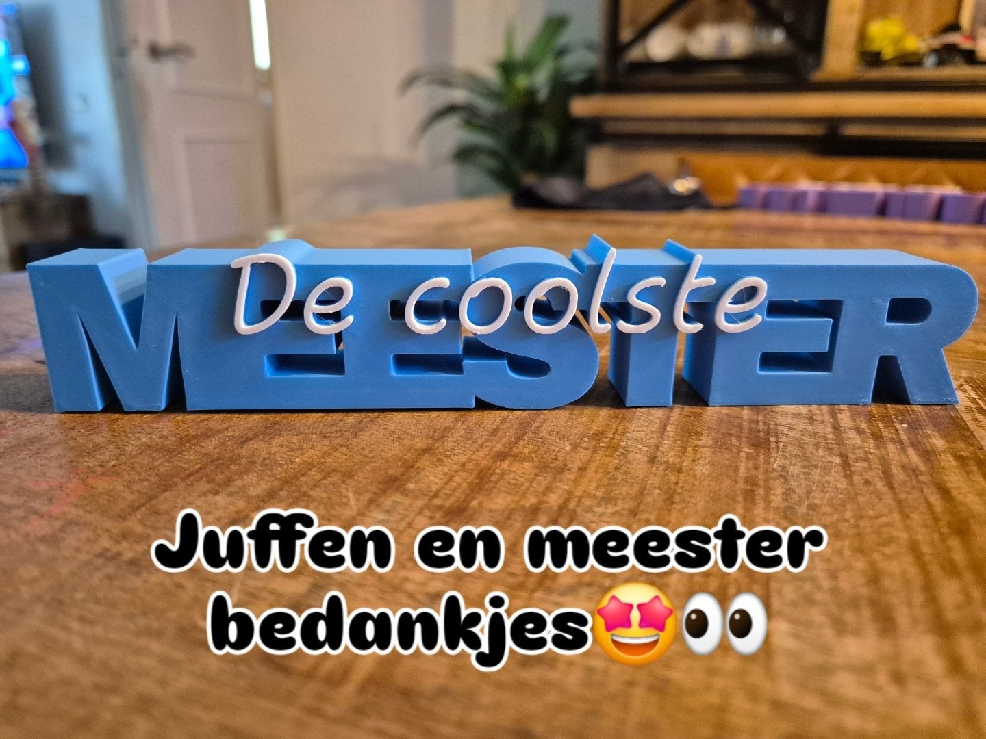 Bedankjes Juf en Meester Einde Schooljaar 3D Printing, Ophalen of Verzenden