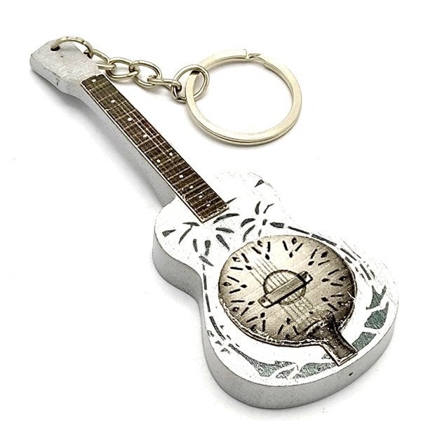 Mark Knopfler Dire Straits houten sleutelhanger keychain
