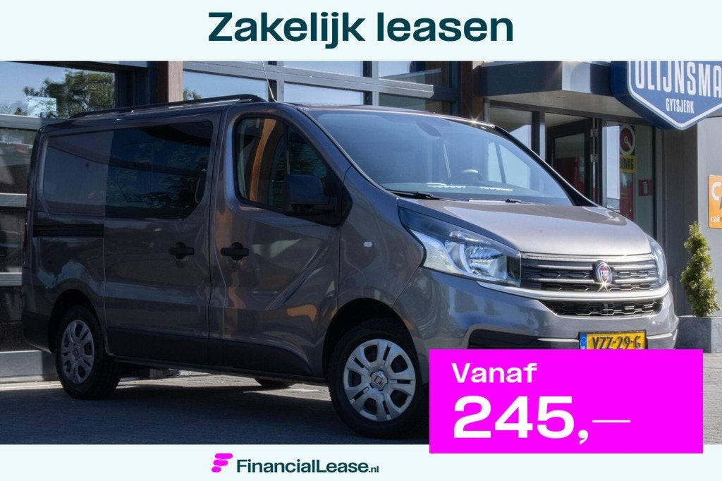 Fiat Talento 1.6 MJ EcoJet L1H1 SX|Dubbelcabine|Airco|, Auto's, Bestelauto's, Bedrijf, Lease, Financial lease, ABS, Achteruitrijcamera
