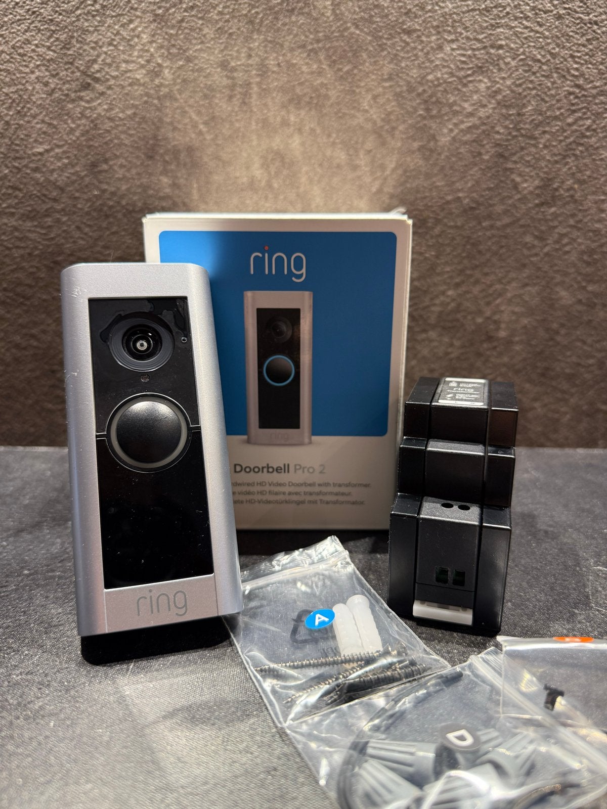 Ring Video Deurbel Pro 2 met Chime en Chime Pro, Beweging, Ophalen of Verzenden, Zo goed als nieuw, Compleet systeem