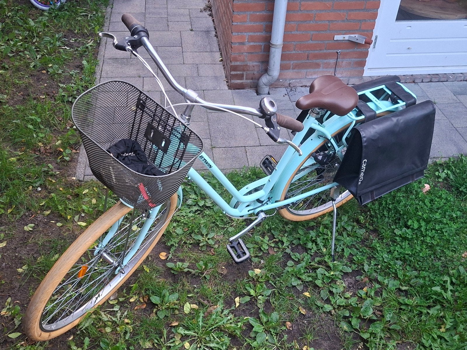 dames fiets mint groen BTwin, Fietsen en Brommers, Ophalen, Zo goed als nieuw, Minder dan 10 versnellingen