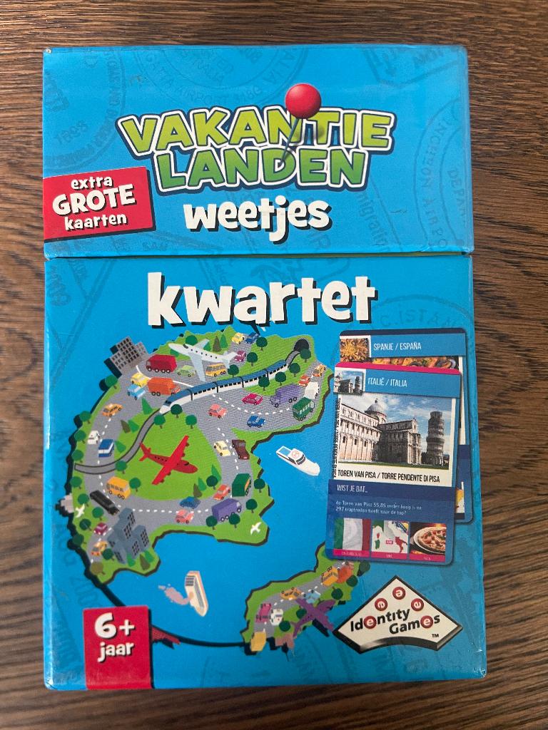 Vakantie landen kwartet, Verzamelen, Speelkaarten, Jokers en Kwartetten, Ophalen of Verzenden, Gebruikt, Kwartet(ten)