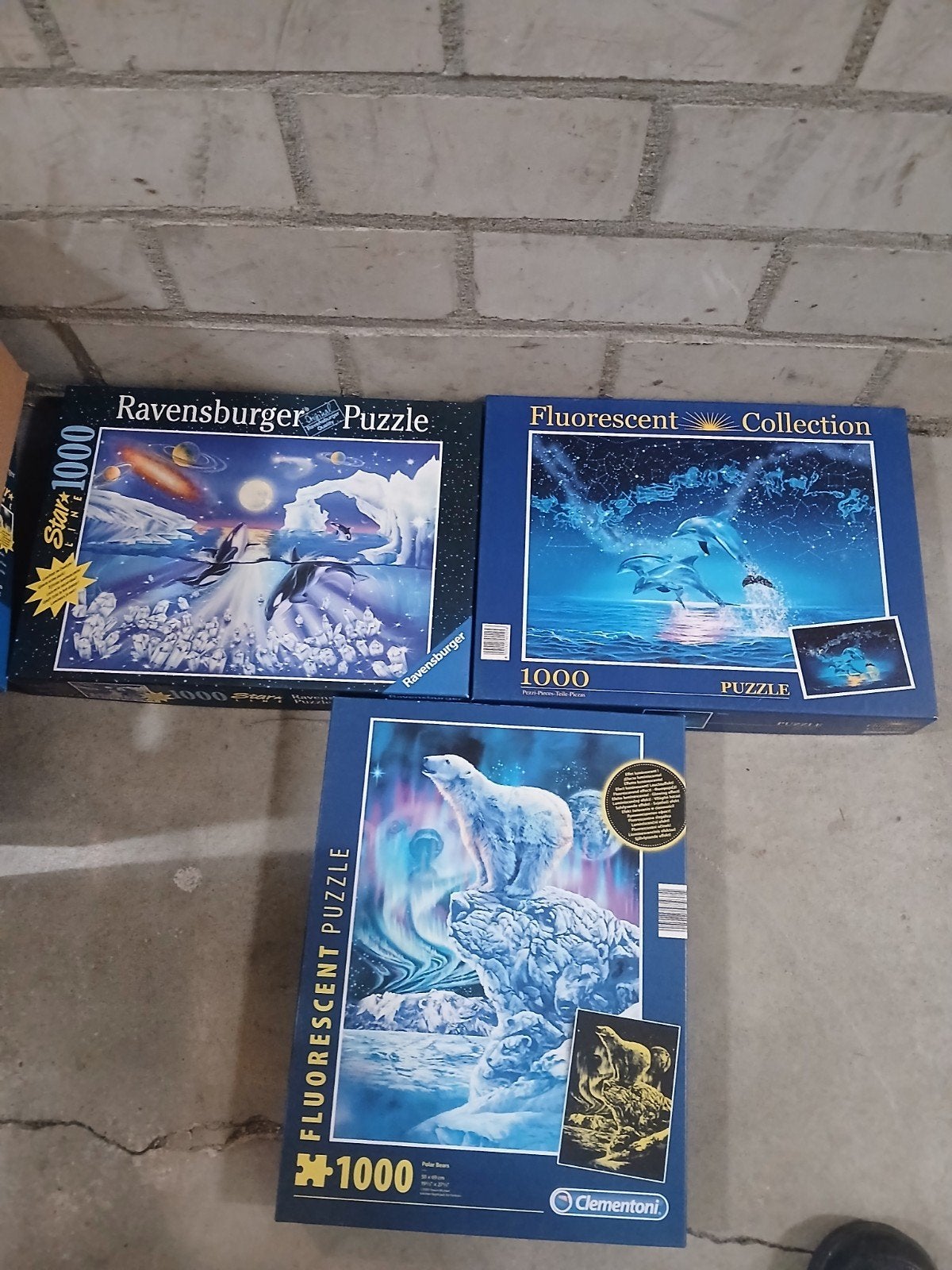 3 puzzels, Ophalen, 500 t/m 1500 stukjes, Zo goed als nieuw
