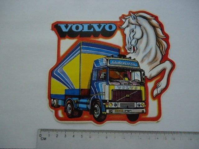 sticker oud VOLVO Globetrotter truck vrachtauto vrachtwagen, Verzenden, Zo goed als nieuw, Auto of Motor