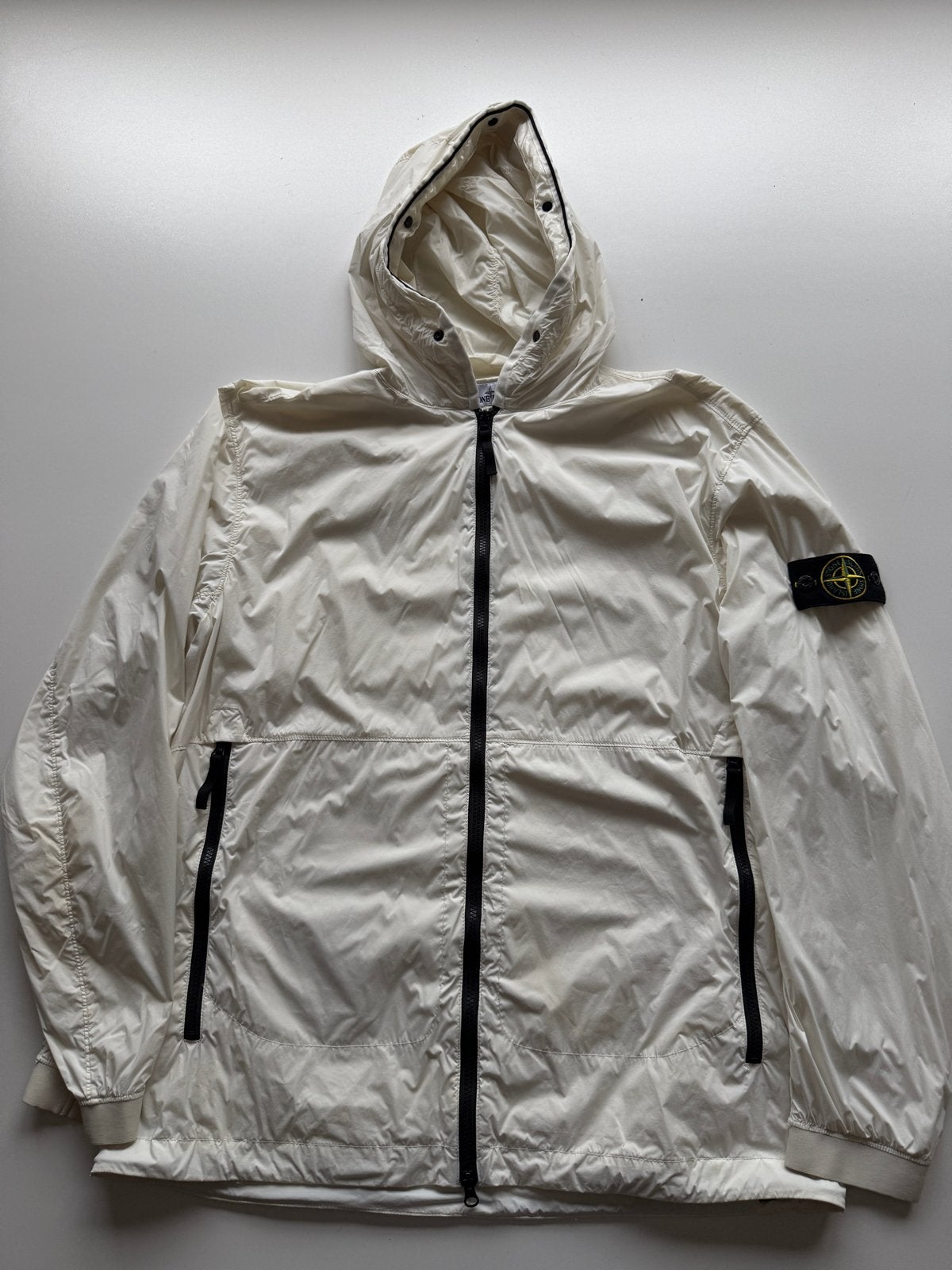 Stone Island Skin Touch Nylon-TC Jas XXL, Ophalen of Verzenden, Zo goed als nieuw, Maat 46/48 (XL) of groter, Wit