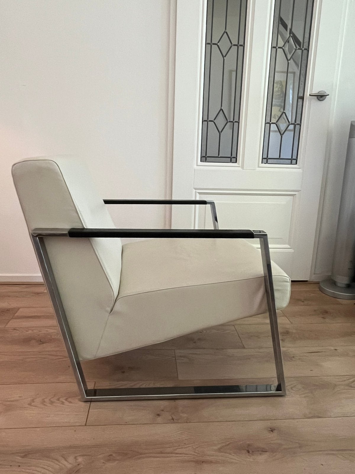 Harvink model Banjer ecru leer igst., Gebruikt, Design, 75 tot 100 cm, Ophalen of Verzenden