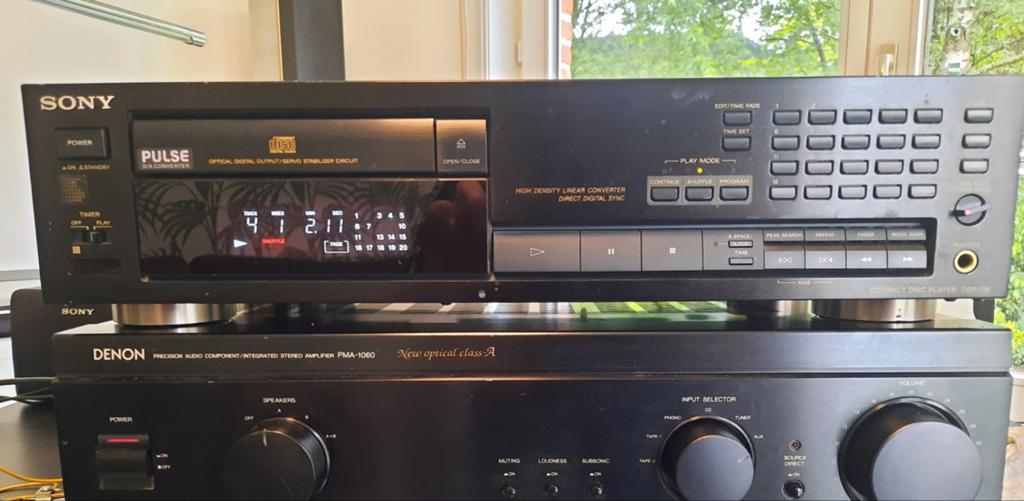 SONY CDP-791 cd speler., Ophalen, Zo goed als nieuw, Sony