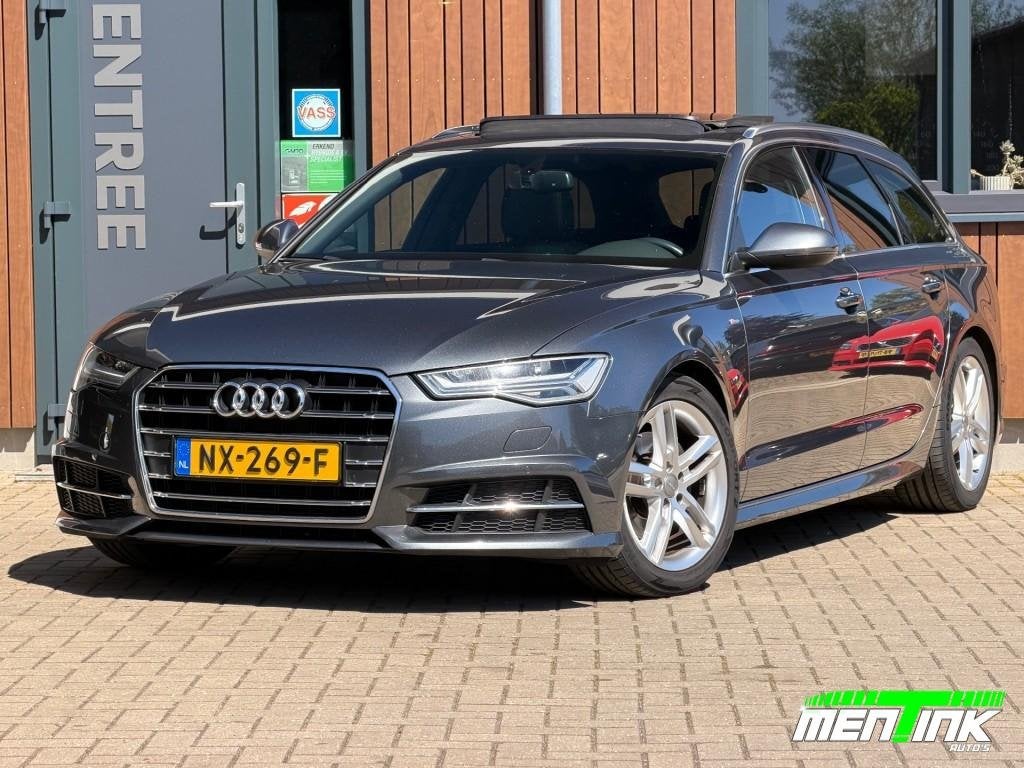 Audi A6 1.8 TFSI S LINE Aut Pano Led Carplay, 1610 kg, 4 cilinders, Origineel Nederlands, 93 €/maand