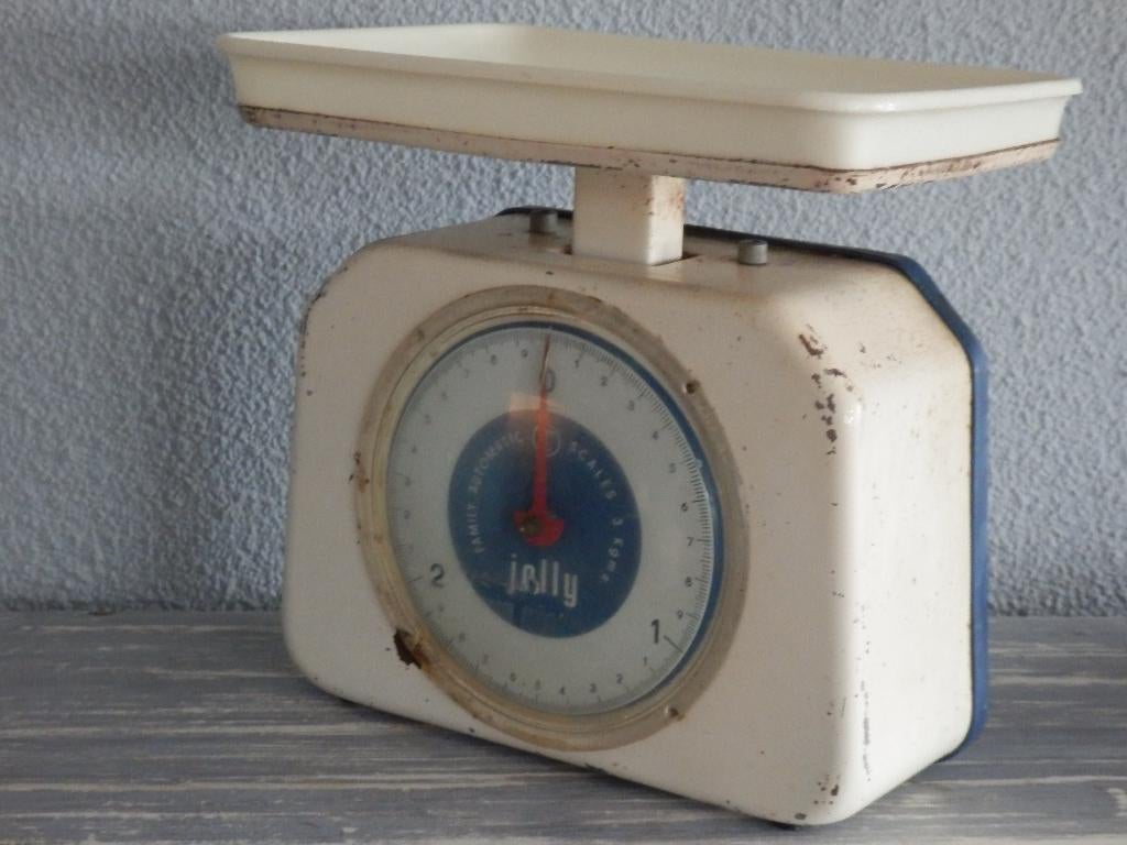 brocante keukenweegschaal ´Jolly´, Ophalen of Verzenden