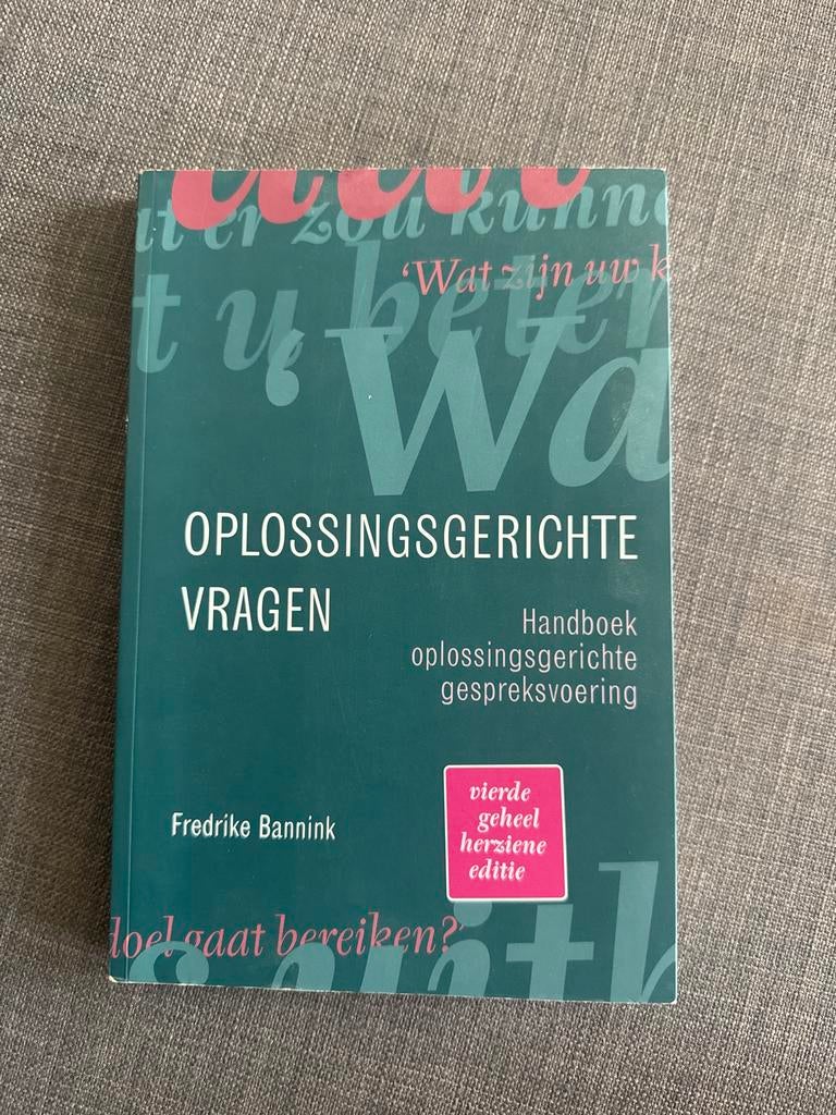 Oplossingsgerichte Vragen - Fredrike Bannink, Ophalen of Verzenden, Gamma, Zo goed als nieuw, HBO