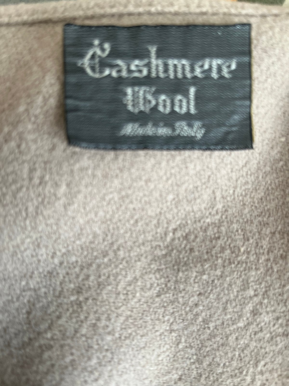 Luxe Kasjmier Wol Cape - Elegant en Warm, Ophalen of Verzenden, Zo goed als nieuw, Maat 38/40 (M), Beige