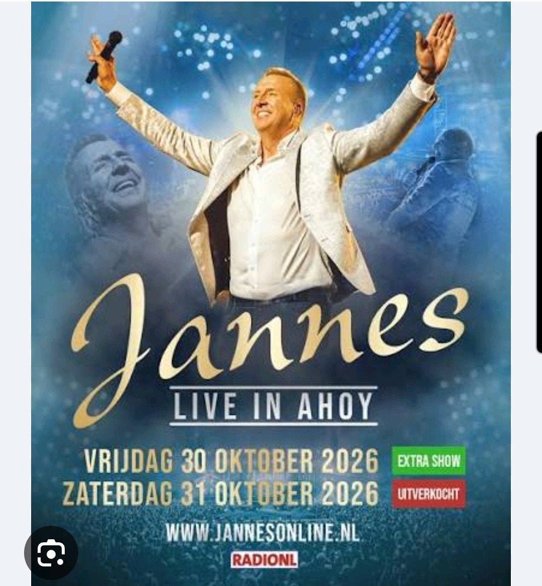 Jannes live in Ahoy 31 oktober 2026, Eén persoon