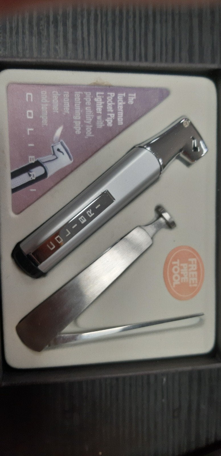 Colibri Tuckerman Pocket Pijpaansteker met Gereedschap, Ophalen of Verzenden